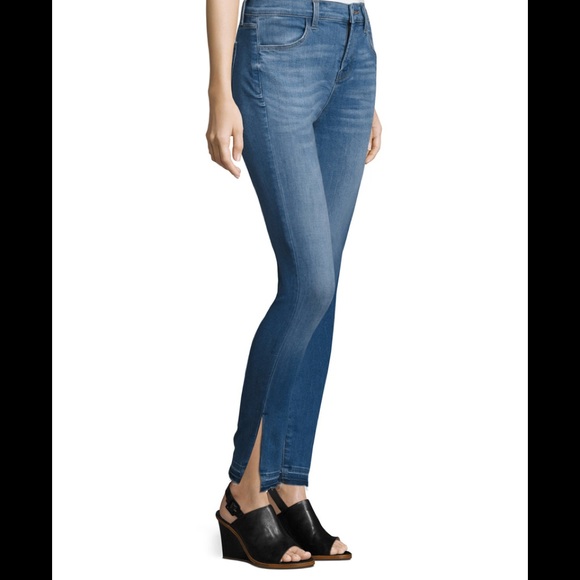 J Brand Maria High-Rise Skinny Side-Slit Jeans - Picture 2 of 7